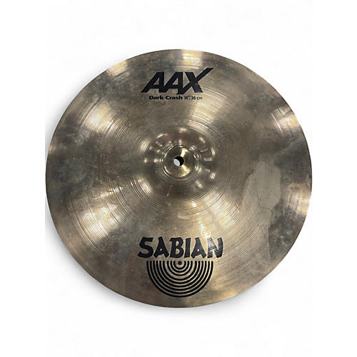 Used SABIAN 14in AAX Series Dark Crash Cymbal 33