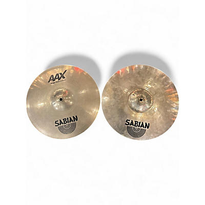Used SABIAN 14in AAX Stage Hi Hat Pair Cymbal