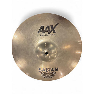 Used SABIAN 14in AAX Stage Hi Hat Pair Cymbal