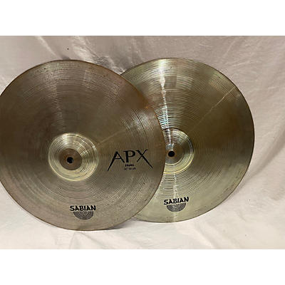 SABIAN Used SABIAN 14in APX Hi Hat Pair Cymbal