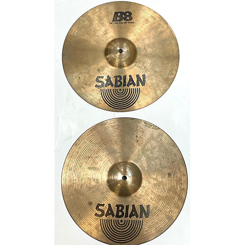 SABIAN Used SABIAN 14in B8 Hi Hat Pair Cymbal 33