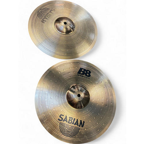 Sabian Used SABIAN 14in B8 Hi Hat Pair Cymbal 33