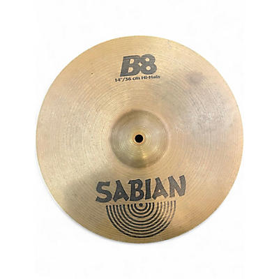 Used SABIAN 14in B8 Hi Hat Top Cymbal