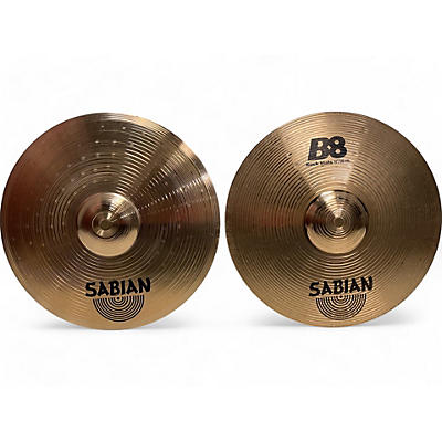 SABIAN Used SABIAN 14in B8 Rock Hats Cymbal