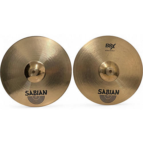 Used SABIAN 14in B8X HI HAT PAIR Cymbal 33