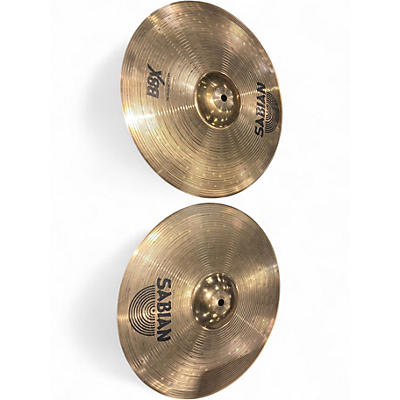 Used SABIAN 14in B8X HI HAT PAIR Cymbal