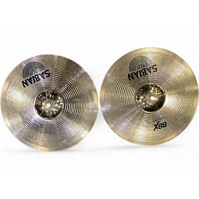 Used SABIAN 14in B8X HI HATS Cymbal