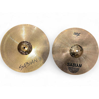 Used SABIAN 14in B8X HI HATS PAIR Cymbal