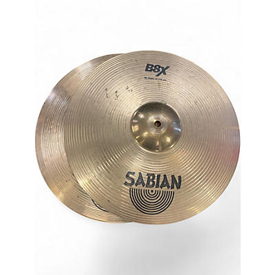 Used SABIAN 14in B8X hi hat pair Cymbal