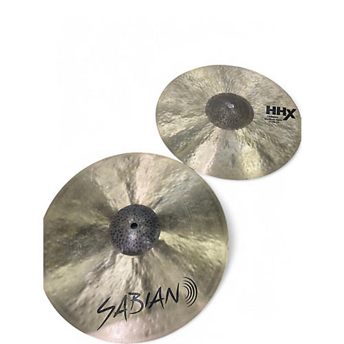 Used SABIAN 14in HHX COMPLEX MEDIUM HATS Cymbal 33