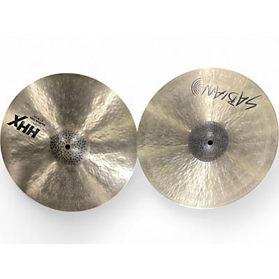 Used SABIAN 14in HHX COMPLEX MEDIUM HATS PAIR Cymbal