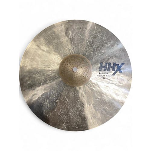 Used SABIAN 14in HHX COMPLEX MEDIUM HATS PAIR Cymbal 33