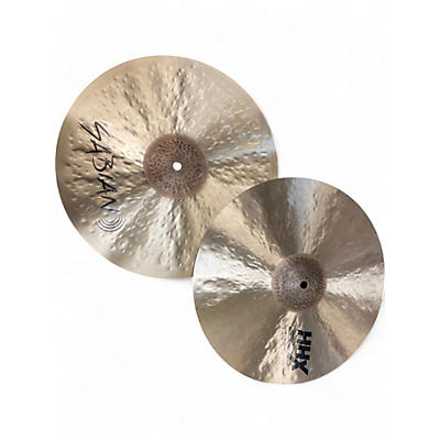 Used SABIAN 14in HHX COMPLEX MEDIUM HIHAT PAIR Cymbal