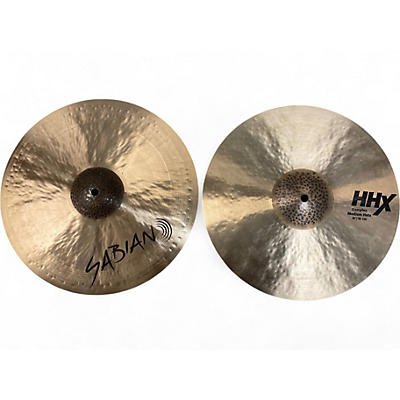 Used SABIAN 14in HHX Complex Medium Hats Set Cymbal