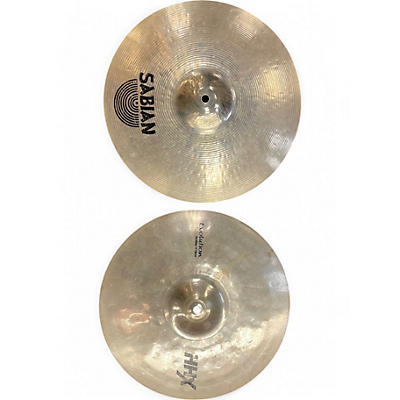 Used SABIAN 14in HHX EVOLUTION HI HAT PAIR Cymbal