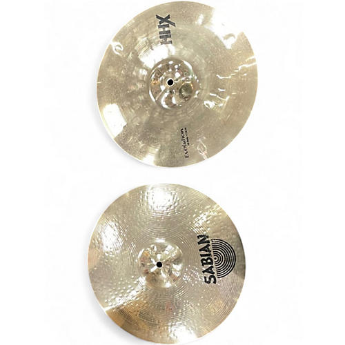 Used SABIAN 14in HHX Evolution Hi Hat PAIR Cymbal 33