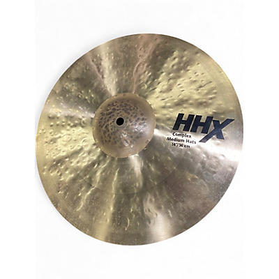 Used SABIAN 14in HHX complex medium hat Cymbal
