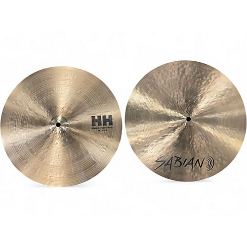 Used SABIAN 14in Jeff Hamilton HH Hammertone Hat Pair Cymbal 33