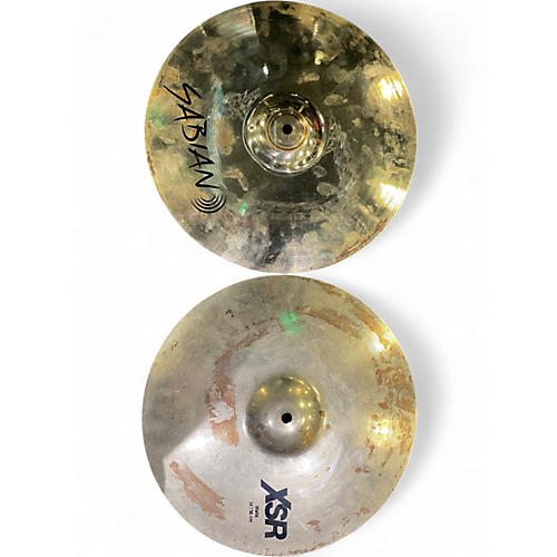 Used SABIAN 14in XSR HI HAT PAIR Cymbal 33