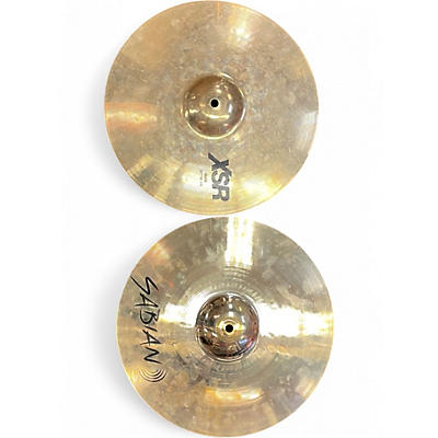 Used SABIAN 14in XSR HI HATS PAIR Cymbal