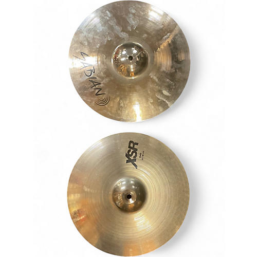 Used SABIAN 14in XSR HI HATS PAIR Cymbal 33
