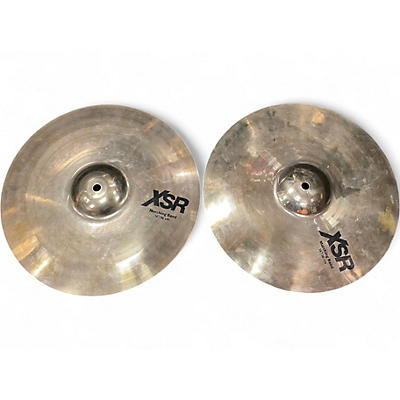 Used SABIAN 14in XSR MARCHING BAND PAIR Marching Cymbal