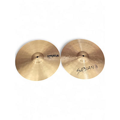 Used SABIAN 14in stratus hihat pair Cymbal