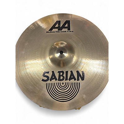 Used SABIAN 15in AA Medium Thin Crash Cymbal