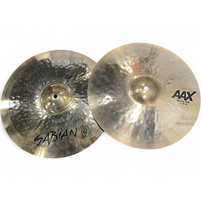 Used SABIAN 15in AAX MEDIUM HI-HATS Cymbal