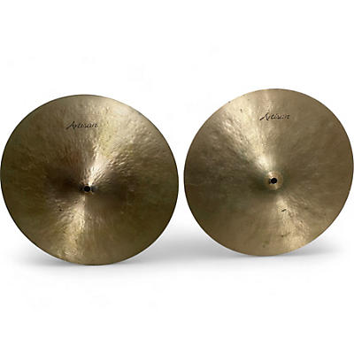 Sabian Used SABIAN 15in Artisan Hi Hat Pair Brilliant Cymbal