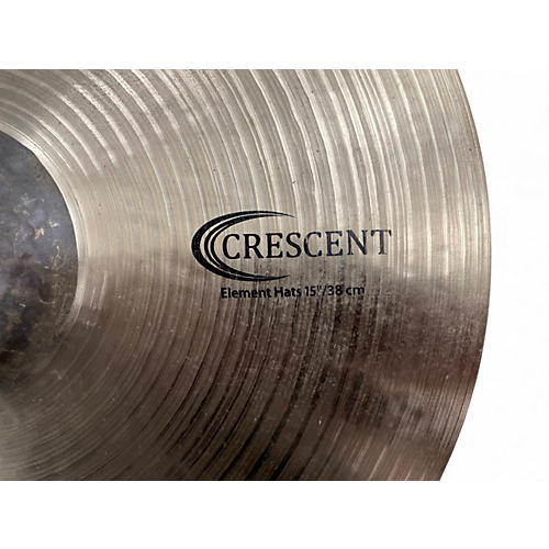 Used SABIAN 15in CRESCENT ELEMENT HI HAT PAIR Cymbal 35