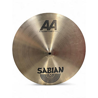 Used SABIAN 16in AA EXTRA THIN CRASH Cymbal