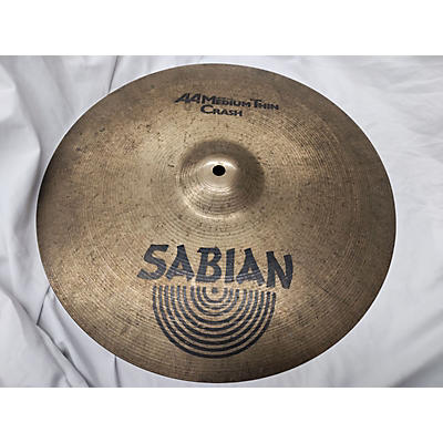 SABIAN Used SABIAN 16in AA Medium Thin Crash Cymbal