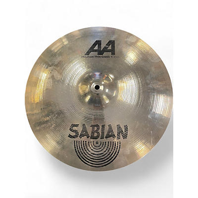 Used SABIAN 16in AA Medium Thin Crash Cymbal