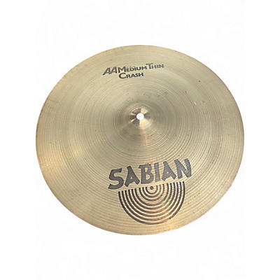Used SABIAN 16in AA Medium Thin Crash Cymbal