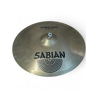 Used SABIAN 16in AA Sound Control Crash Brilliant Cymbal