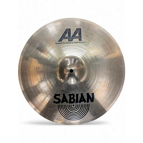 Used SABIAN 16in AA Sound Control Crash Brilliant Cymbal 36