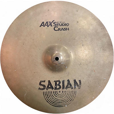 Sabian Used SABIAN 16in AAX Studio Crash Brilliant Cymbal