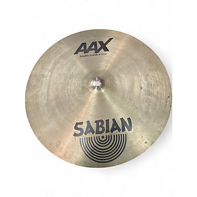 Used SABIAN 16in AAX Studio Crash Brilliant Cymbal