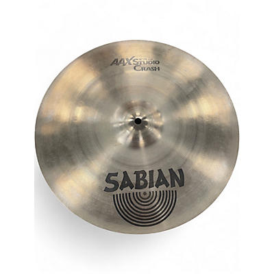 Used SABIAN 16in AAX Studio Crash Brilliant Cymbal
