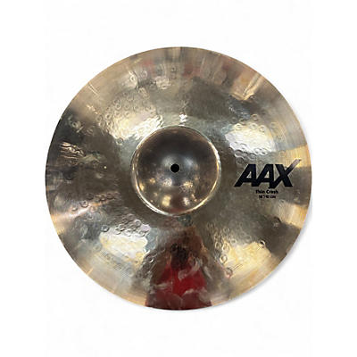 Used SABIAN 16in AAX Thin Studio Crash Cymbal