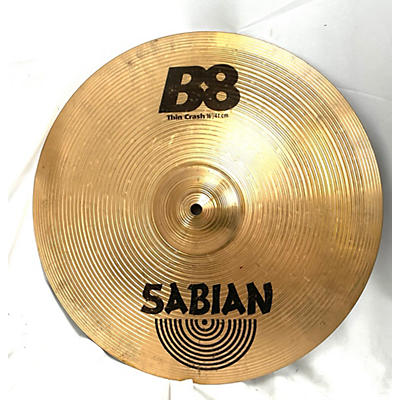 SABIAN Used SABIAN 16in B8 Crash Cymbal