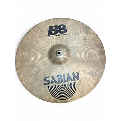 Used SABIAN 16in B8 Crash Cymbal