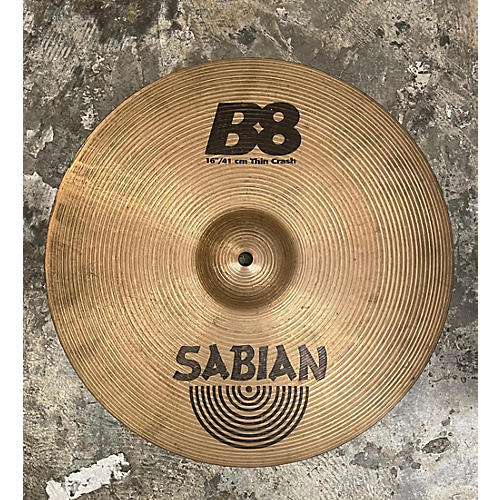 SABIAN Used SABIAN 16in B8 Thin Crash Cymbal 36