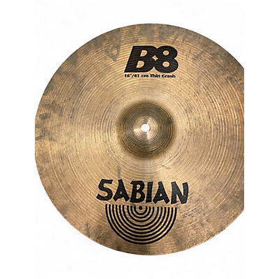 Used SABIAN 16in B8 Thin Crash Cymbal