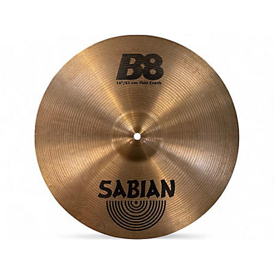 Used SABIAN 16in B8 Thin Crash Cymbal