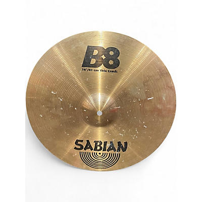 Used SABIAN 16in B8 Thin Crash Cymbal