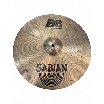 Used SABIAN 16in B8 Thin Crash Cymbal
