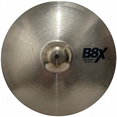 Used SABIAN 16in B8X Thin Crash Cymbal