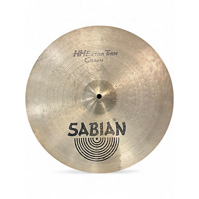 Used SABIAN 16in HH EXTRA THIN CRASH Cymbal